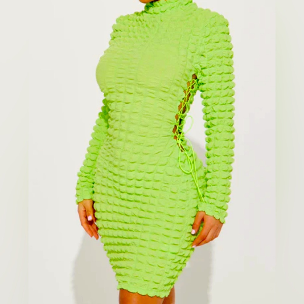 Min dress LIME